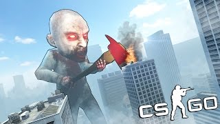 НЕРЕАЛЬНО ОГРОМНЫЙ ЗОМБИ МОНСТР КРУШИТ ГОРОД! (CS GO Смешные Моменты)