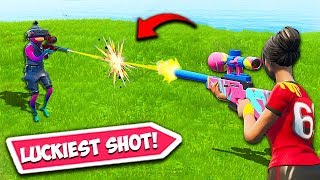 *WORLDS LUCKIEST* SNIPER SHOT EVER!! – Fortnite Fails and WTF Moments! #616