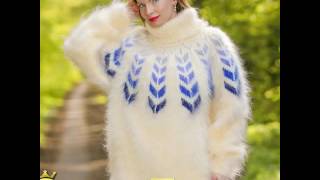 Made to order ivory hand knitted mohair sweater by SuperTanya
