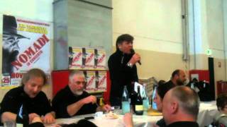 Beppe Carletti al pranzo con i Fans e Fans Club Nomadi (Prima parte)