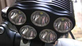 【自転車LEDライト】最強ライト　6000lm　車のHIDとほぼ同じ明るさ！　①【スペック紹介】