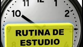 Crea una rutina de estudio videosdematematicas.com
