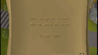 R AK MI anagram - Clue help RuneScape 07