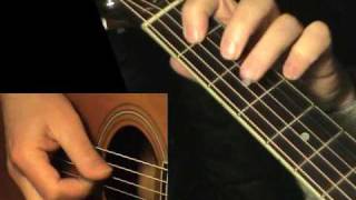 Blues solo 5 - flatpicking + TAB! Acoustic guitar lesson, learn to play