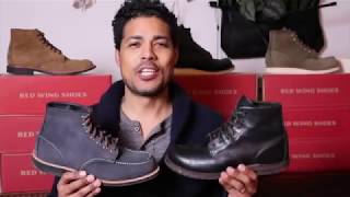 Red Wing 8854 Moc Toe in Navy Roughout Leather (Mini-Lug Resole) + How I Store My Boots
