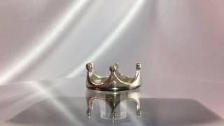Серебряное кольцо Корона, дизайнерское кольцо из серебра в форме короны