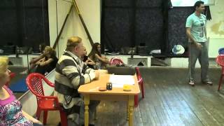 4. King-harlequin. Rehersal with Roman Viktuk and actor Andrey Vasilyev