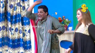 Imran Shoki with Honey Shahzadi and Amir Sohna | Stage Drama Zara Bach Ke | Full Comedy Clip 2019