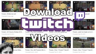 Как скачать видео с Twitch без программ / How to download videos from Twitch without programs