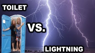 24 HOURS IN A PORTA-POTTY DURING THUNDERSTORM!! (Day 4) |JoogSquad PPJT