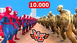 10.000 ÖRÜMCEK ADAM VS 10.000 ZOMBİ ? - Süper Kahramanlar