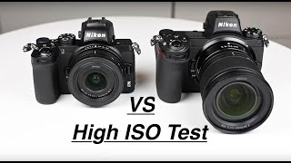 Nikon Z50 vs Z6 High ISO test. ISO 100 - 51,000