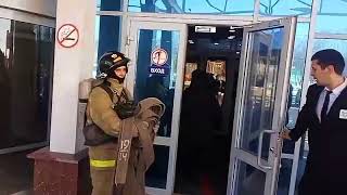 ТРЦ ФАБРИ плановые пожарно тактические учения совместно с МЧС РФ