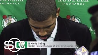 Kyrie Irving sending well wishes to Celtics teammate Gordon Hayward | SportsCenter | ESPN