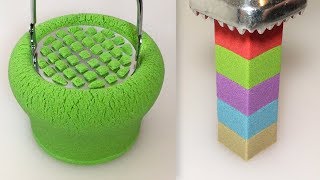 Very Satisfying Video Compilation 58 Kinetic Sand Cutting ASMR
