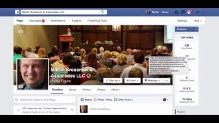 Having your Facebook business page follow other businesses