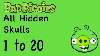 Bad Piggies - All Hidden Skull Locations 1 to 20 | WikiGameGuides