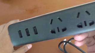 Xiaomi Mi Smart Power Strip Plug Adapter USB Black Unboxing Indonesia