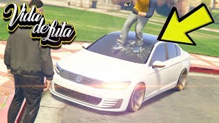 GTA V: Vida de Luta ? | QUEBREI O CARRO DOS PLAYBOY na porta DO COLÉGIO EP#14