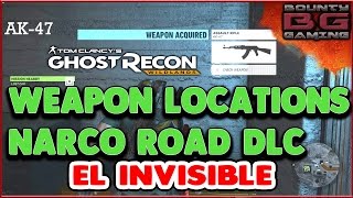 ALL WEAPON CASES NARCO ROAD DLC | EL INVISIBLE GHOST RECON WILDLANDS | Bounty Gaming