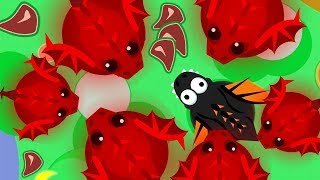 Эволюция Красного дракона в Мопио! Нашествие драконов в Моуп ио | Mope io