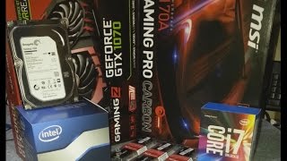 UPGRADE i7 6700K Z170A GAMING PRO CARBON GTX 1070 GAMINGZ