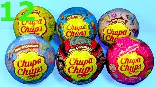 12 surprise eggs Chupa Chups Maya the Bee MONSTER HIGH Tatty Teddy SUPERMAN Disney PRINCESS for baby