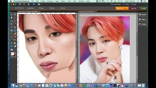 Jimin Boy With Luv - BTS Speedpaint