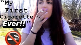“My first cigarette EVER” | Smoking Video
