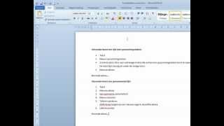 Opsommingstekens en nummering