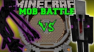 SLENDERMAN VS MUTANT ENDERMAN & ENDERMAN - Minecraft Mob Battles - Creepy Pasta Mods