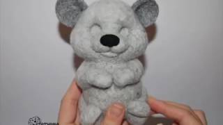 Мастер класс Ёжик в техники сухого валяния