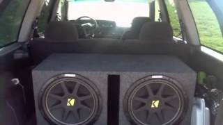 2 15" kicker Comps and Kicker 750.1 amp (930 watts)
