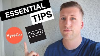 5 tips for vehicle rental owners | TURO HYRECAR GETAROUND | essential tips for your rental vehicle