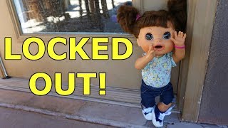 BABY ALIVE Pumpkin Gets Locked Out Of The House!