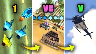 3-STAR WANTED LEVEL in GTA Games Over the YEARS (Evolution)