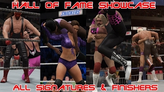 Hall of Fame Showcase: Every Signature & Finisher! | WWE2K17 Hall of Fame Showcase | WWE2k17 PC Mods