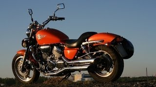 Honda VF750C Magna - Modified Stock Exhaust vs. Cobra Slashcut Slip On