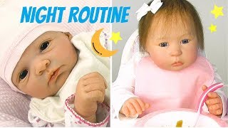 Night Routine di Matilde e Giulia Bambole Reborn
