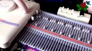 How to knit a Tuck stitch swatch on the lk150 knitting machine