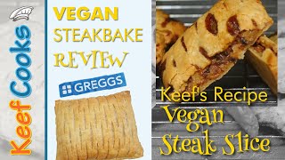 Greggs Vegan Steak Bake Review | #veganuary | Homemade Vegan Steak Slice