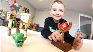 Father & Son PLAY ANGRY BIRDS IN REAL LIFE!