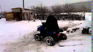 Утилитарный квадроцикл ATV 150B Зимой