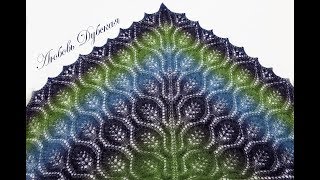 Шаль спицами из пряжи Кауни. Мастер класс. Knitting shawl. Master Class