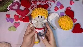МК//Вязаная игрушка "Купидончик". Часть 3.