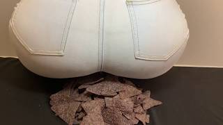 Chips and Dips ASMR Tortilla Chips Crush With Butt