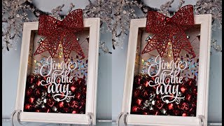 DIY | JINGLE BELL CHRISTMAS SHADOW BOX DECOR #2