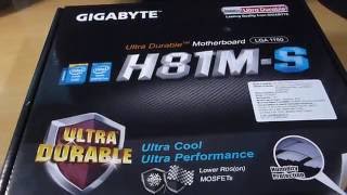 Unboxing of Gigabyte Motherboard Ultradurable series H81MS