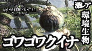 【MHW】ゴワゴワクイナ 入手方法 - 環境生物 激レア 入手場所 トロフィー「ゴワゴワな手触り」  モンスターハンター ワールド