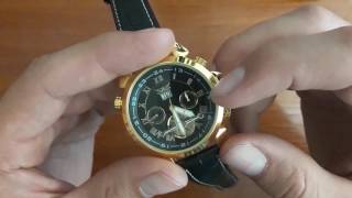 Обзор и настройка. Механические часы Jaragar Turboulion Gold с автоподзаводом